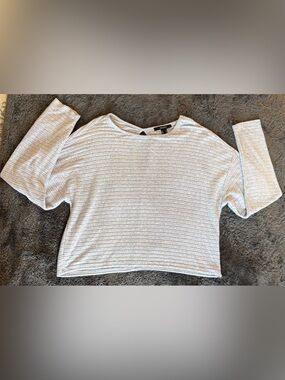 Light Blue Cropped Long Sleeve